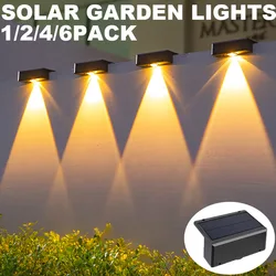 Impermeável LED Solar Powered Jardim Luzes, Super Bright Lâmpadas, Varanda Escadas e Iluminação Pública, Luz solar ao ar livre