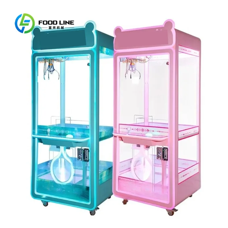 

Customized Transparent Acrylic Claw Machine Coin & Bill Acceptable Prize Grabber with Easy Maintenance for Small Business Owner