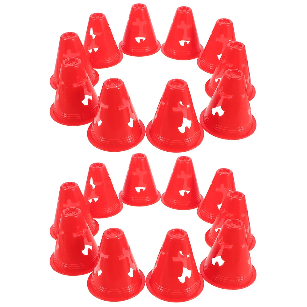 

20Pcs Soccer Agility Cones Durable Pe Training Markers for Football Skating Skill Practice Soccer Cones Training Marker