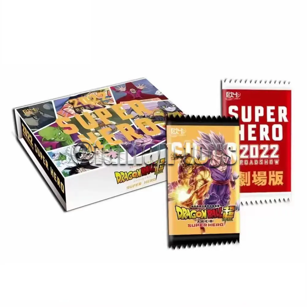 

New Anime Dragon Ball Cards Son Goku Vegeta Hero Card TCG Rare Trading Collection Battle Carte Table Toys for Children Gifts