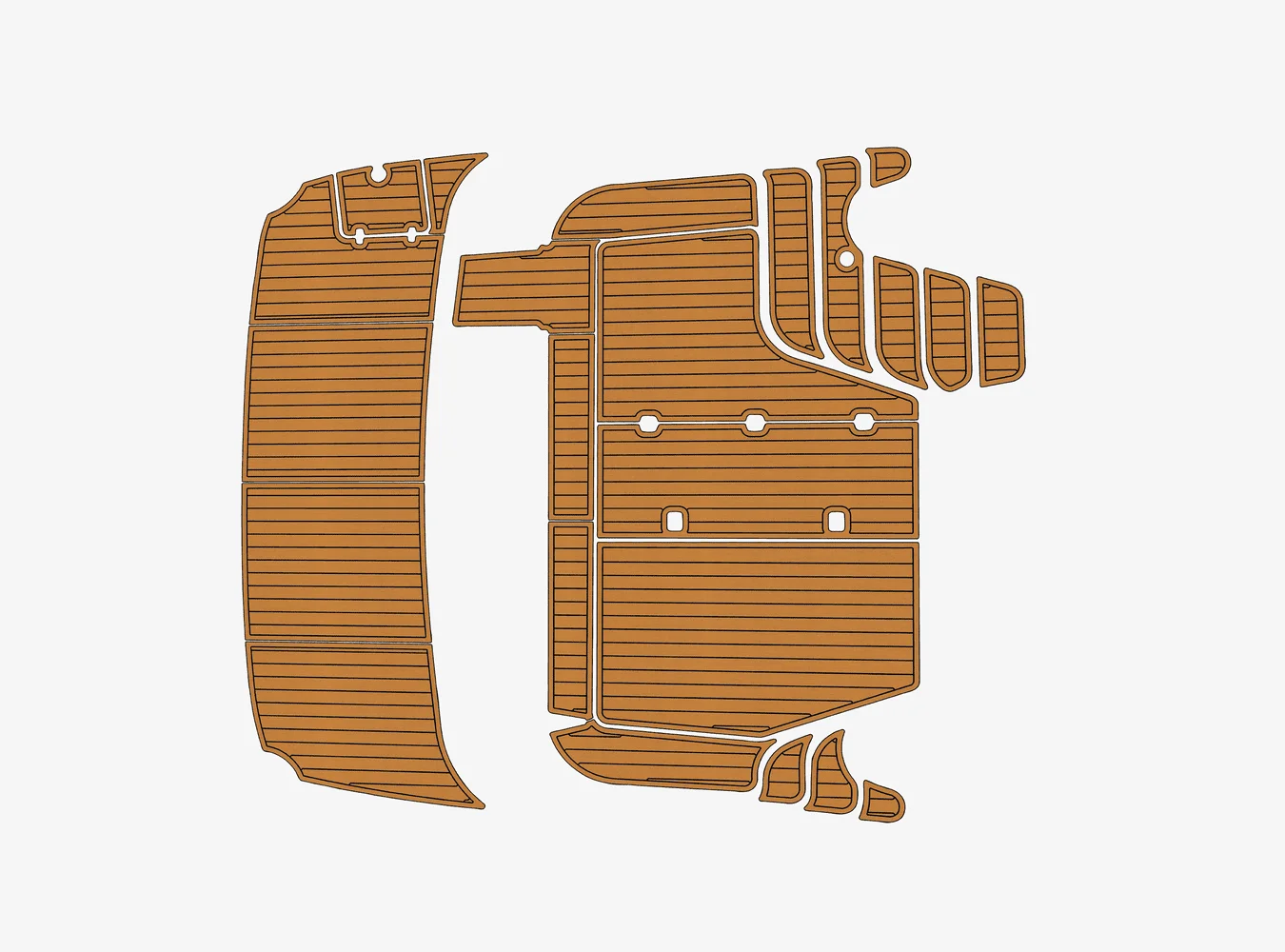 

2005 Regal 3880 Commodore 1/4" 6mm EVA foam Non-Slip PVC Teak Decking marine Mat aqua seadek carpet Marine Floor