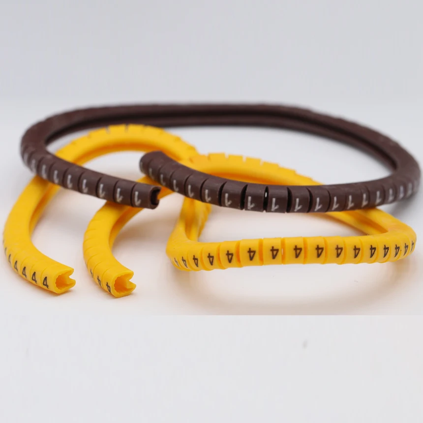 EC-0 EC-1 EC-2 EC-3 1.5/2.5/4/6mm2 0-9 Number Arabic Numeral Flexible Print Sleeve Tube Label Network Wire Labeled Cable Marker