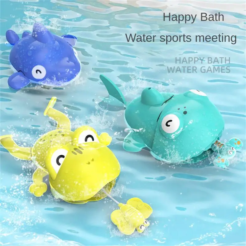 Juguetes de baño, juego de bobina suave, juguetes acuáticos, línea de tracción de pelo, juguetes de agua de baño de alta calidad para niños, juguetes para jugar en el agua, juguete de animales