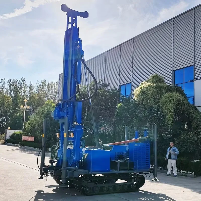 Customized Portable Hydraulic Gearbox 280m Deep Well Geotechnical Drill Machine Rotary Water Well Drilling Rigs JDL280 Crawler D
