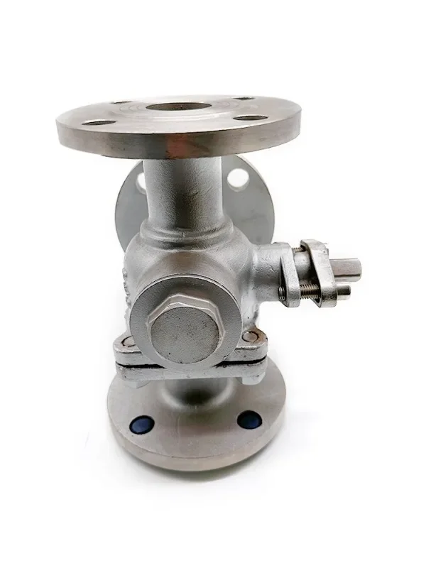 304 stainless steel three-way flange ball valve Q45F/T type Q44F/L type steering valve diverter valve heat-resistant steam