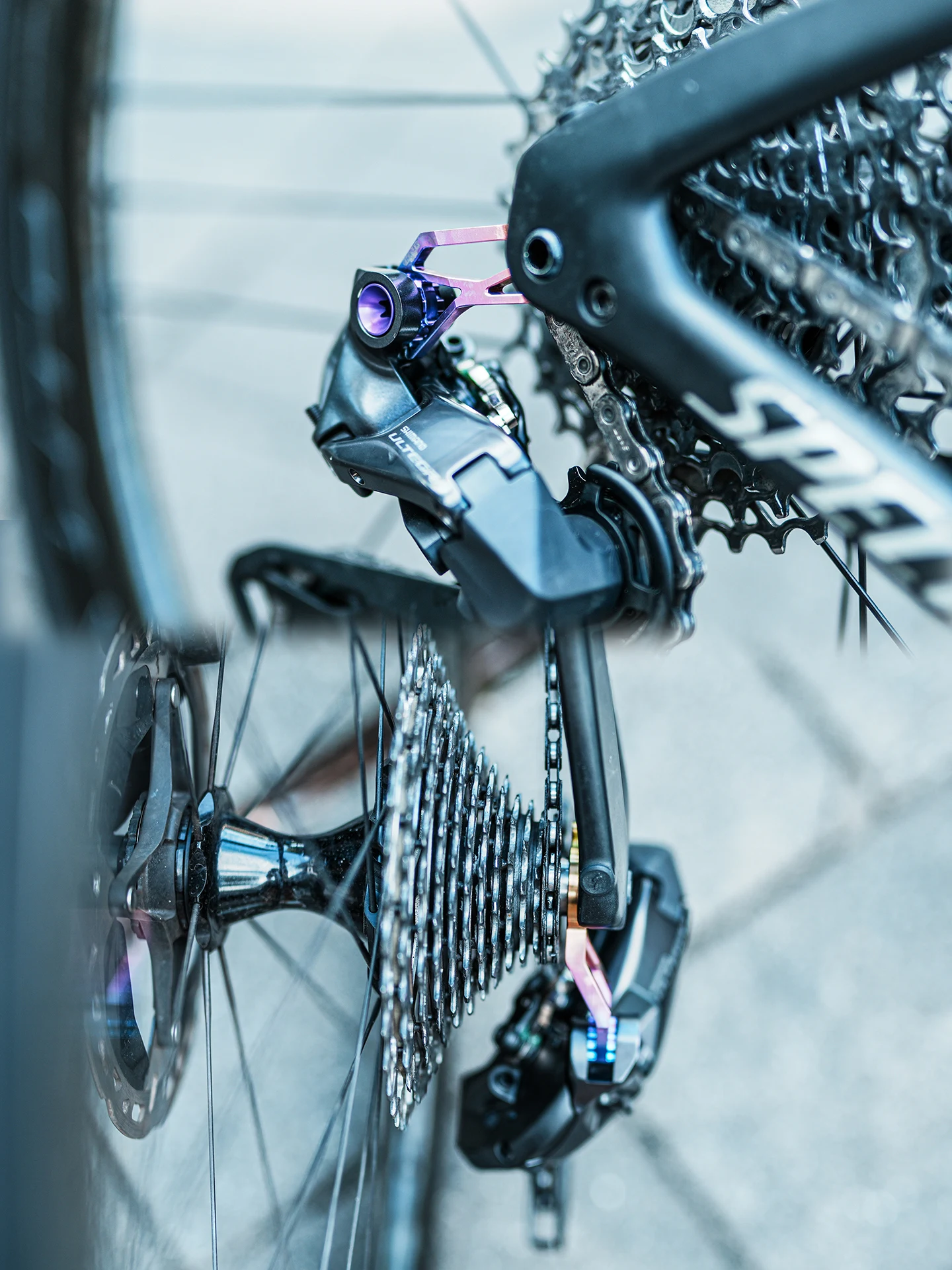 Chaser Rennrad-Schaltaufhänger, ultraleichter Schaltaufhänger aus Titanlegierung, Direktmontage-Schaltaufhänger für SPECIALIZED für SL8/7 – Detail 10