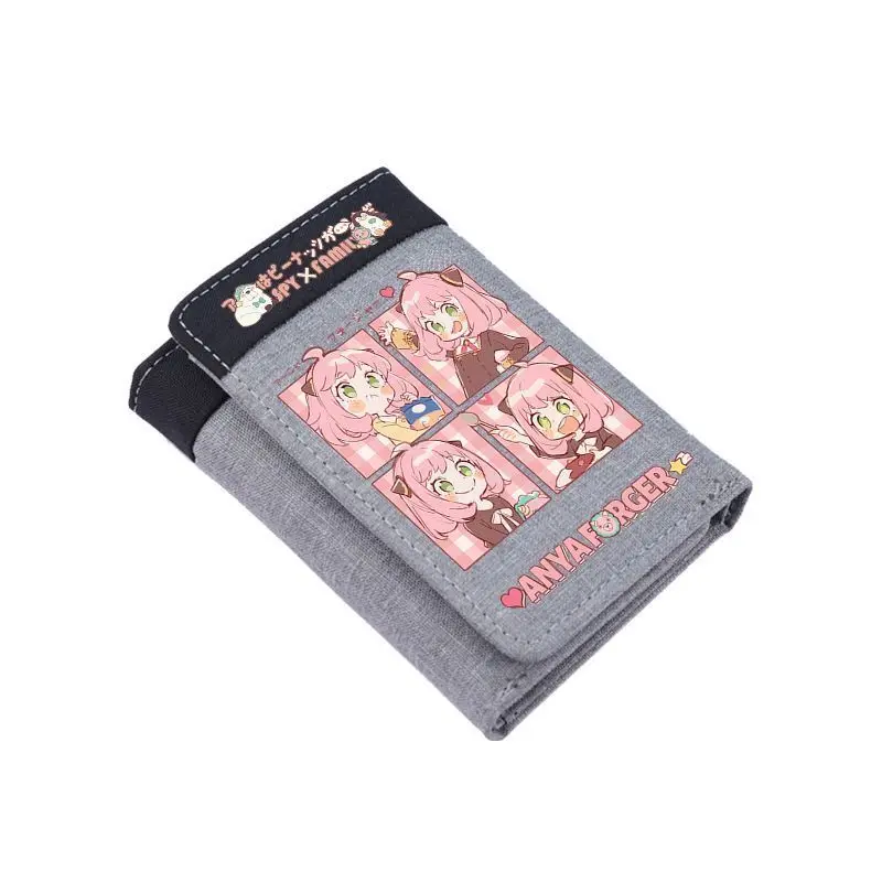 محفظة Spy X Family Anya Anime ثنائية الأبعاد للنساء الطالبات Q نسخة محفظة نسائية للعملات المعدنية حامل بطاقة صغيرة أنيمي