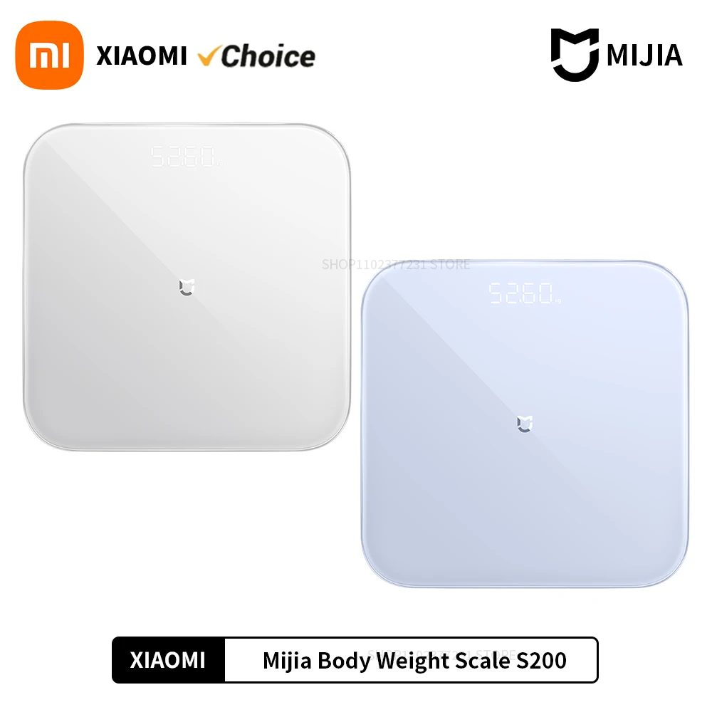 Xiaomi Mijia Scale S200 High Precision Sensor Balance Test Weight Report LED Screen Multifunctional Smart Scale Work For Mihome