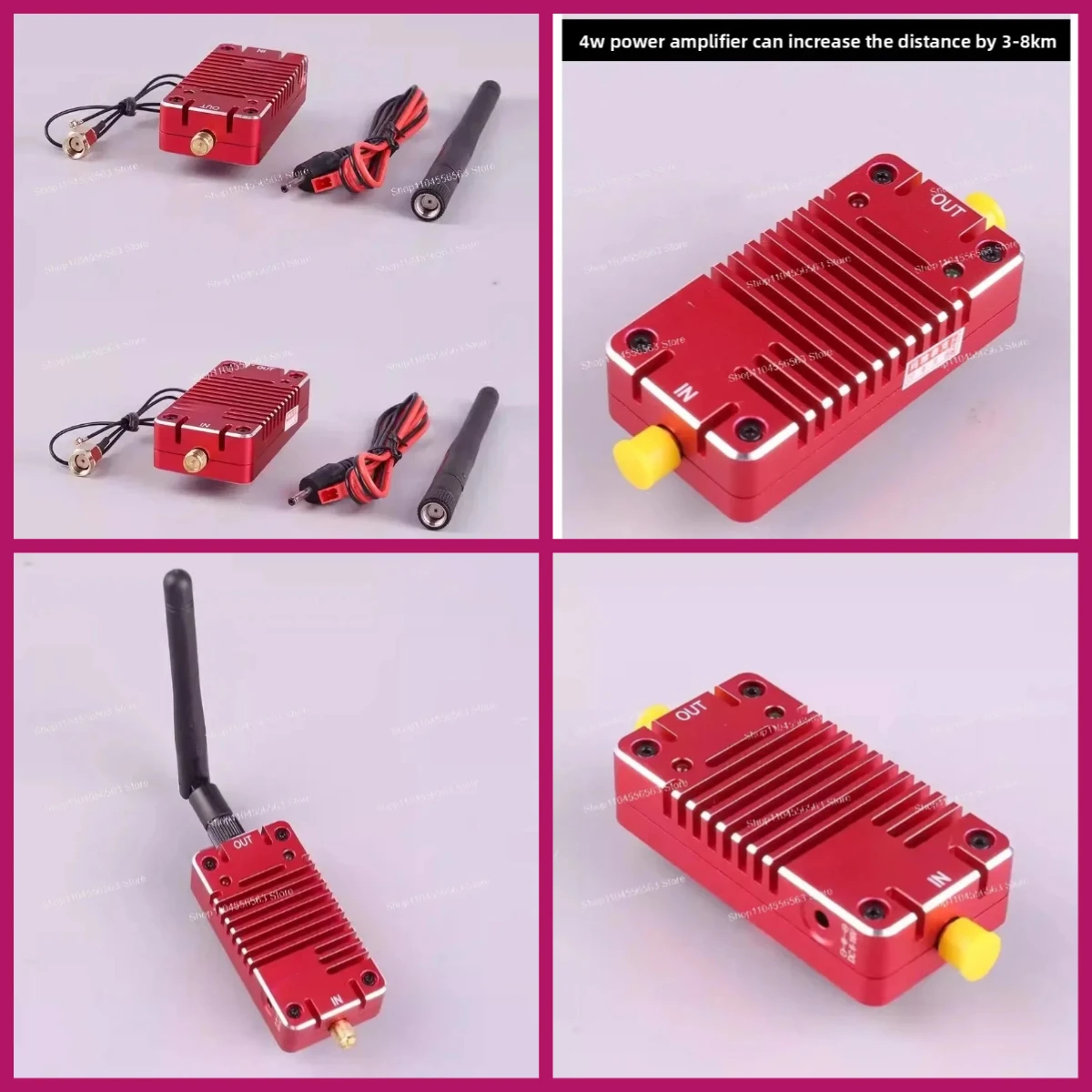 Turbowing RY-2.4G 2.4G Radio Signal Amplifier Booster For FPV Drone RC Transmitter Receiver Range Extender