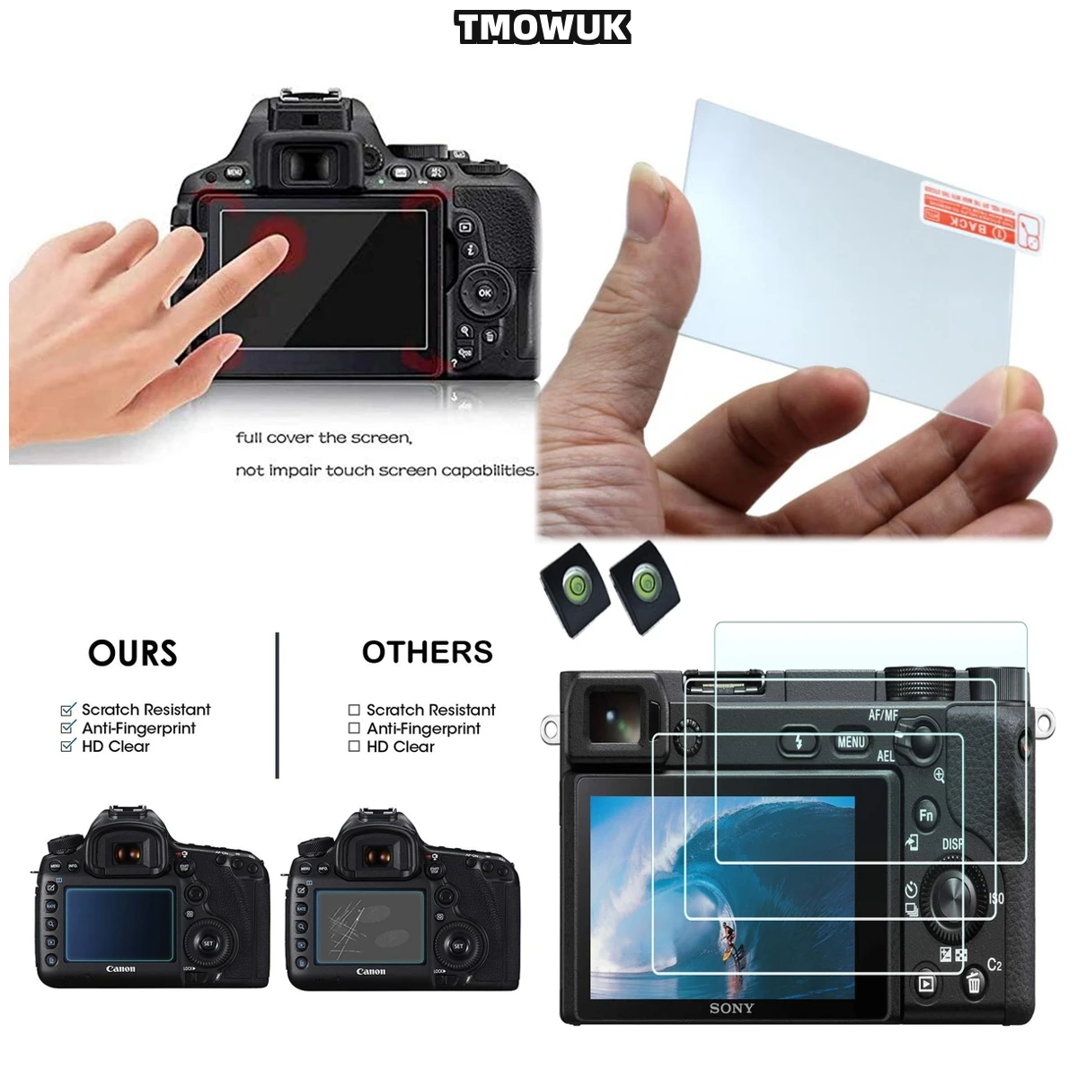 

Tempered Glass Screen Protector For A77II A7II A7III A9 II A7RII A7RIII A7SII RX10 II