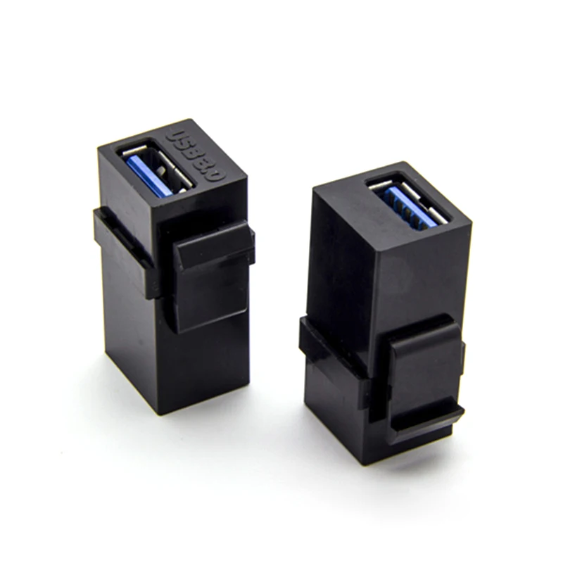 

1PCS USB 3.0 Keystone Jack Inserts USB to USB Adapters Female to Female Coupler Connector Adapter for Wall Plate Outlet Panel