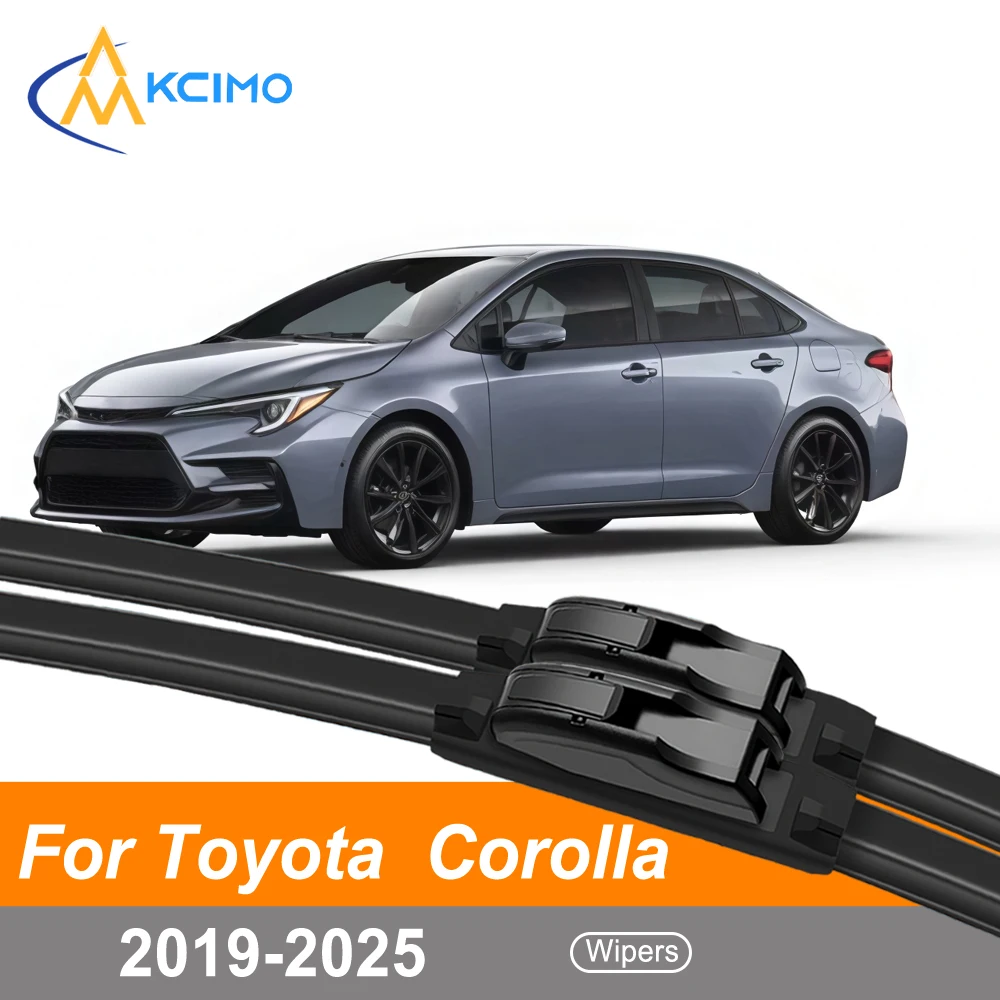 

Streak-Free 2PCS Windshield Wiper Blades Set For Toyota Corolla E210 2019-2025 Direct Replacement Quiet Durable Front Wipers