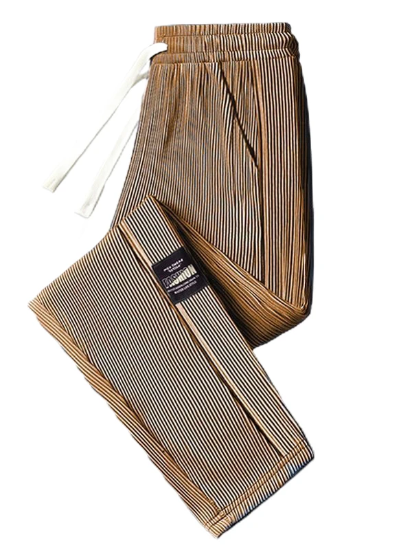 Plones de trabajo elásticos de seda de hielo, pierna recta hoada, resistentes al desgaste para trabajo en el sitio de c...