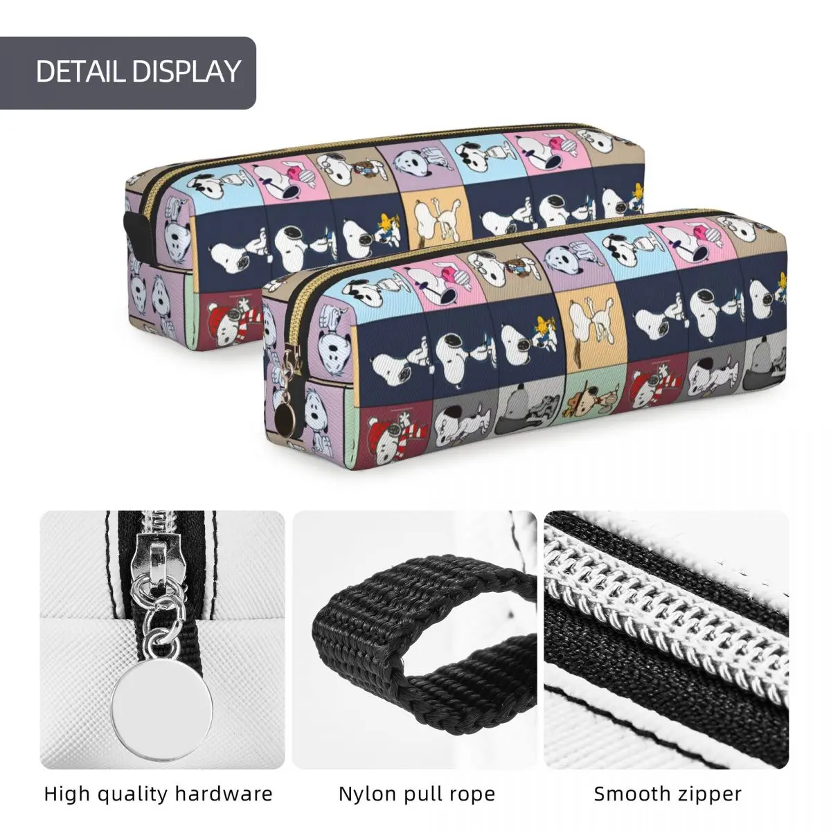 Snoopy Tour Etui Leuke Cartoon Penhouder Tas Student Grote Capaciteit Schoolbenodigdheden Rits Pennenbakje