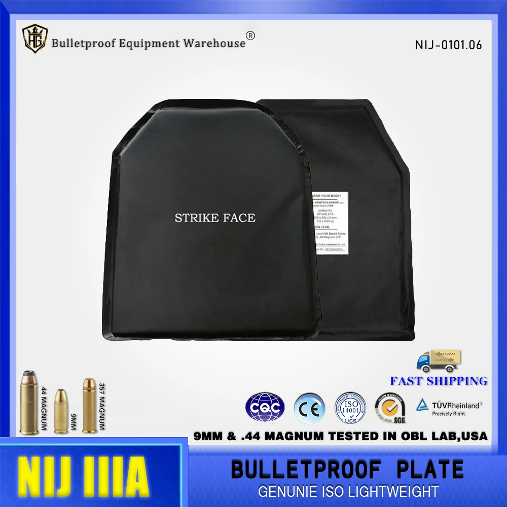 

Level 3a NIJ IIIA 0.15 PE/NIJ 0101.06 Multilayer Ultrahigh Molecular Weight Polyethylene 10x12 Invisible Lightweight Soft Armor