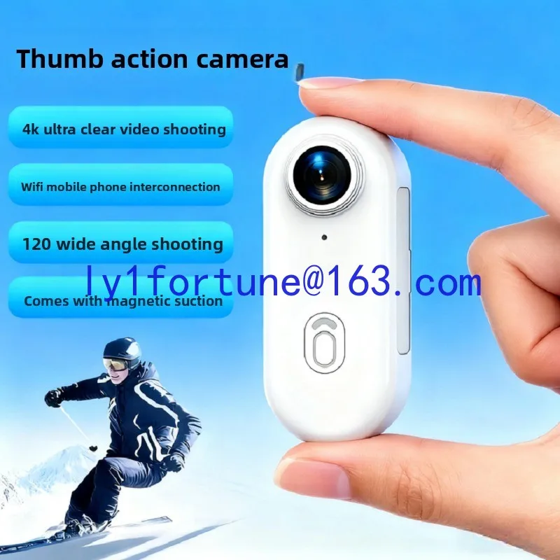 4K thumb riding camera WIFI magnetic back clip sports camera thumb recorder pet camera