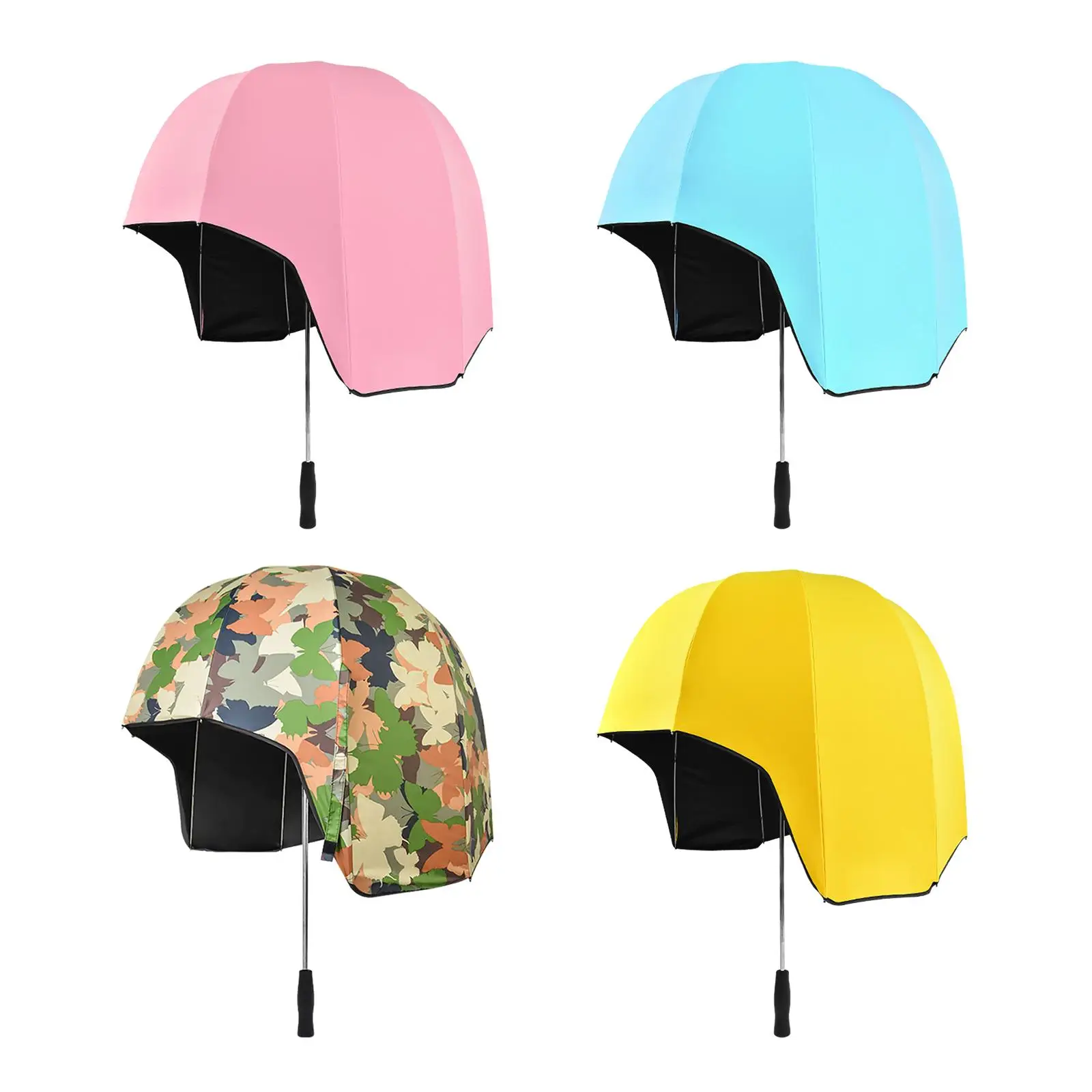 Use Umbrella Sun Protection Rainproof for Men Women Cute PU Handle Rain