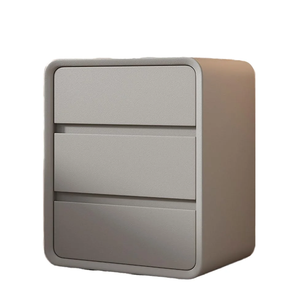 

Smart Wireless Charger Speaker Nightstand with LED Light Fingerprint Lock Bedside Table for Bedroom Modern Home Design