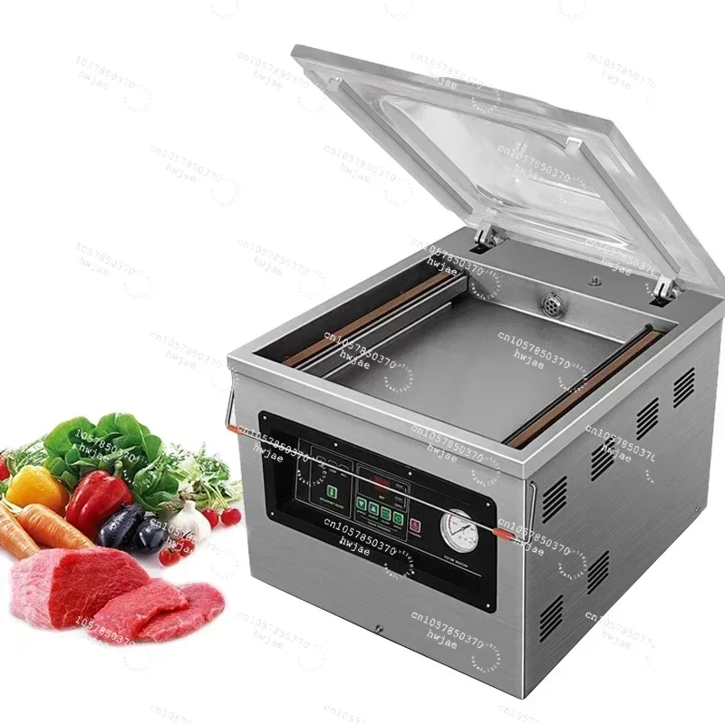 Commercial Food Vacuum Sealer 2.0L Industrial Pump Full-automation Meat Food Vacuum Packing Sealing Machine 110V/220V