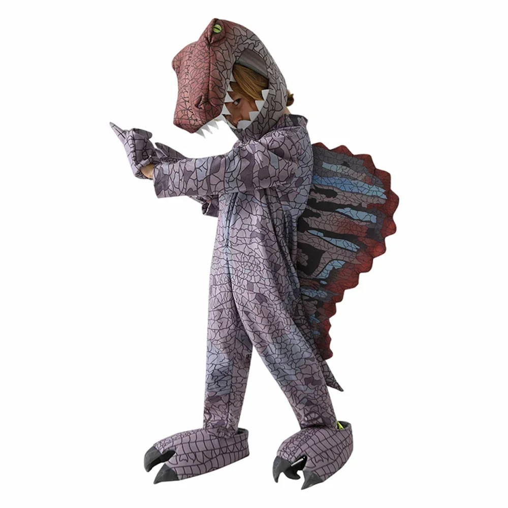 Halloween Performance Party Cosplay Complete Set Dinosaur Costume for Kids Prehistoric Animal Role Play Outfit T Rex Themed