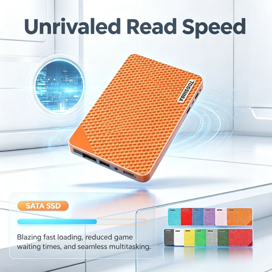 Original A3-6 Portable External Hard Drive Pink/Wind Red/Orange Large Capacity Storage Disk for Laptop Desktop Notebook Backup