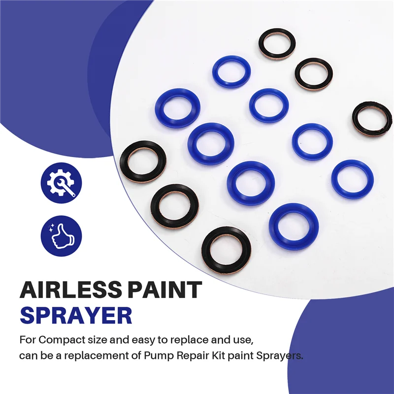 

【Superdeals】248213 Airless Paint Sprayer Pump Repair Packing Kit Seal Ring Kit For1095 1595 5900 Airless Paint Sprayer