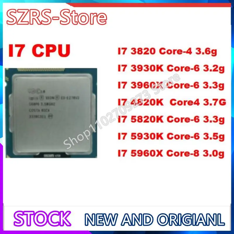 int@l i7 3820 3930k 3960x 4820k 4930k 4960x 5820k 5930k 5960x cpu