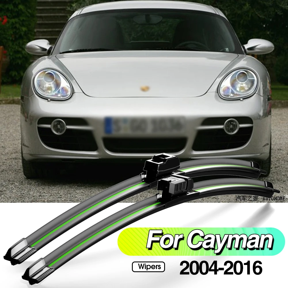 

For Porsche Cayman 987 981 2004-2016 2pcs Front Windshield Wiper Blades Windscreen Window Accessories 2005 2007 2010 2013 2015