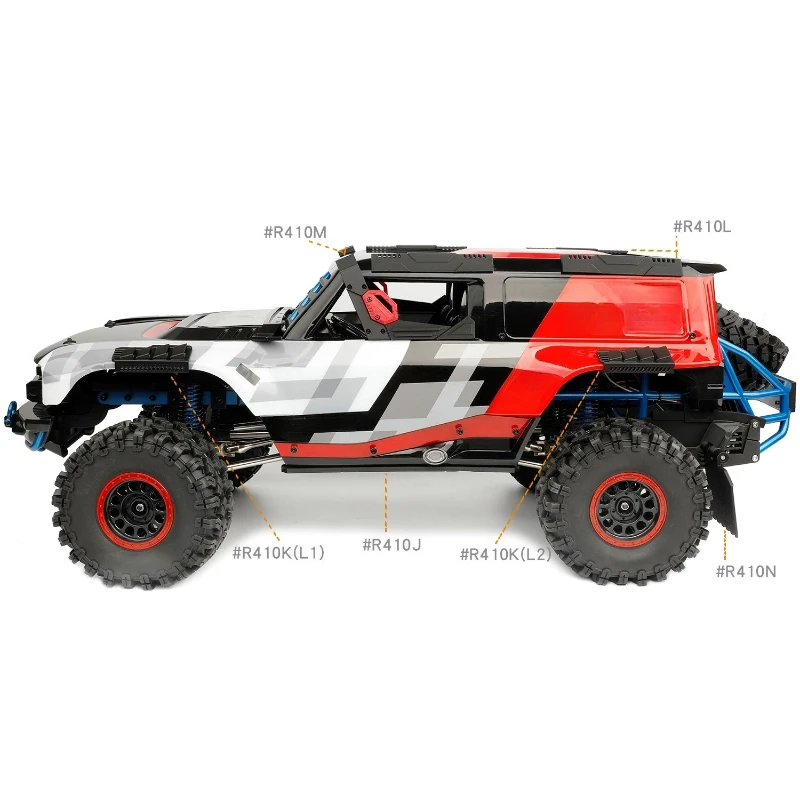 Plastic Simulated Car Shell Protective Armor Grille for 1/8 RC Crawler Car MJX H8P Accessories