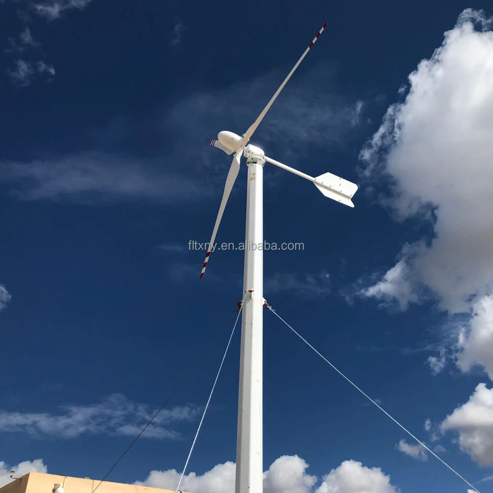 8000w Off Grid Wind 12v 24V /48v MPPT Pure Sine Wave with Low Wind Speed Start Big Windmill Power Horizontal Wind Turbine