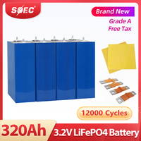 High Capacity 320Ah 3.2V Lifepo4 Battery Deep Cycle Lithium Iron Phosphate Cell for RV 12V 24V 48V Solar Energy Storage System