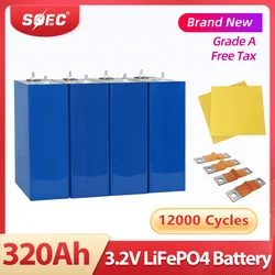 High Capacity 320Ah 3.2V Lifepo4 Battery Deep Cycle Lithium Iron Phosphate Cell for RV 12V 24V 48V Solar Energy Storage System