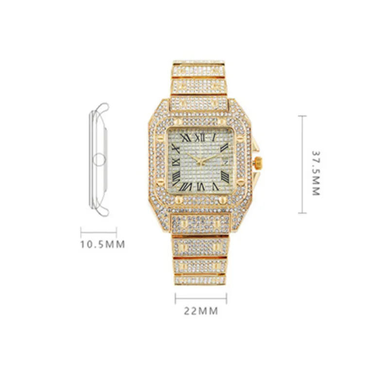 Watch for Women Top Brand Luxury Diamond Calendar Square Ladies Quartz Wristwatches Female Clocks Relogio Feminino Drop Shipping