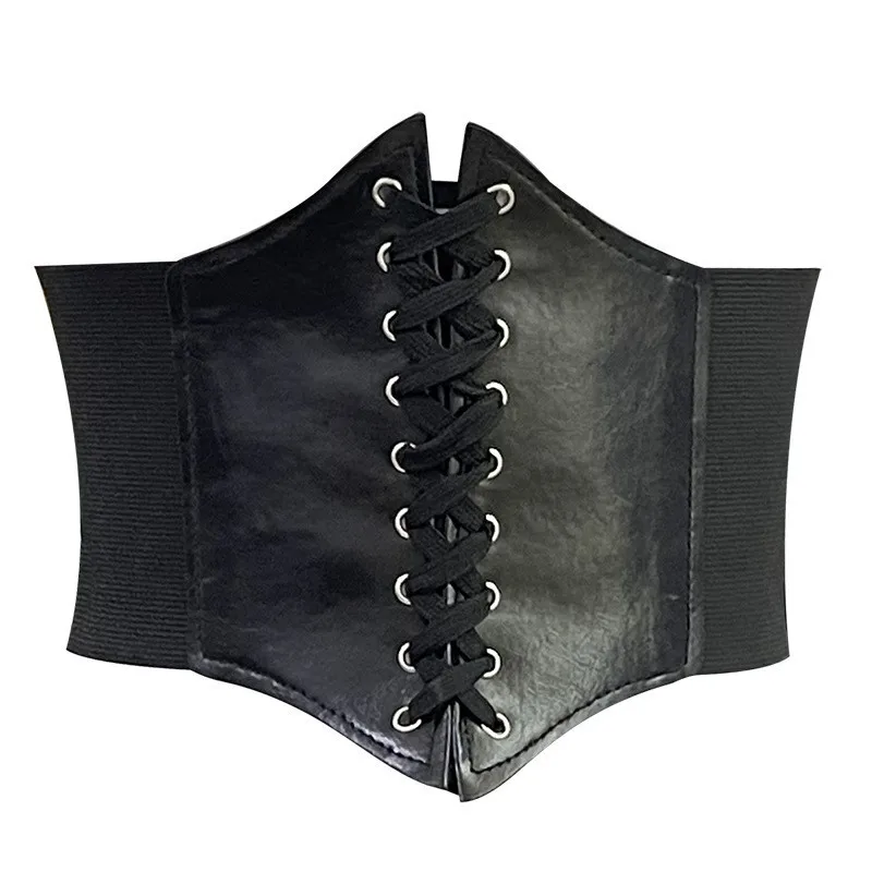 Cintura elastica da donna europea e americana, decorazione versatile estiva con abito, giacca da abito, cintura larga, cintura,