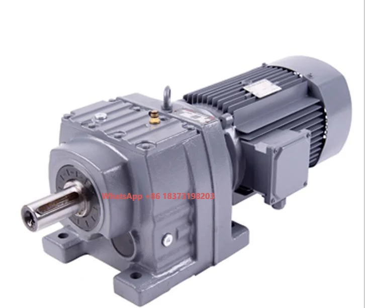 High Quality R Gearbox Speed Reducer Helical Gearbox 3hp Gear Motor 3 Phase Gear Motor