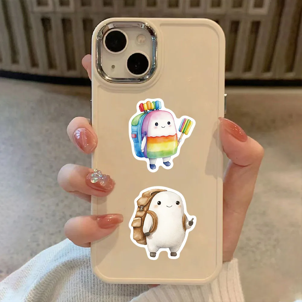 50 sztuk naklejek z postaciami z kreskówek, seria zwierzęca, do dekoracji plecaków, naklejki DIY na telefon, kubek na wodę, wodoodporne.