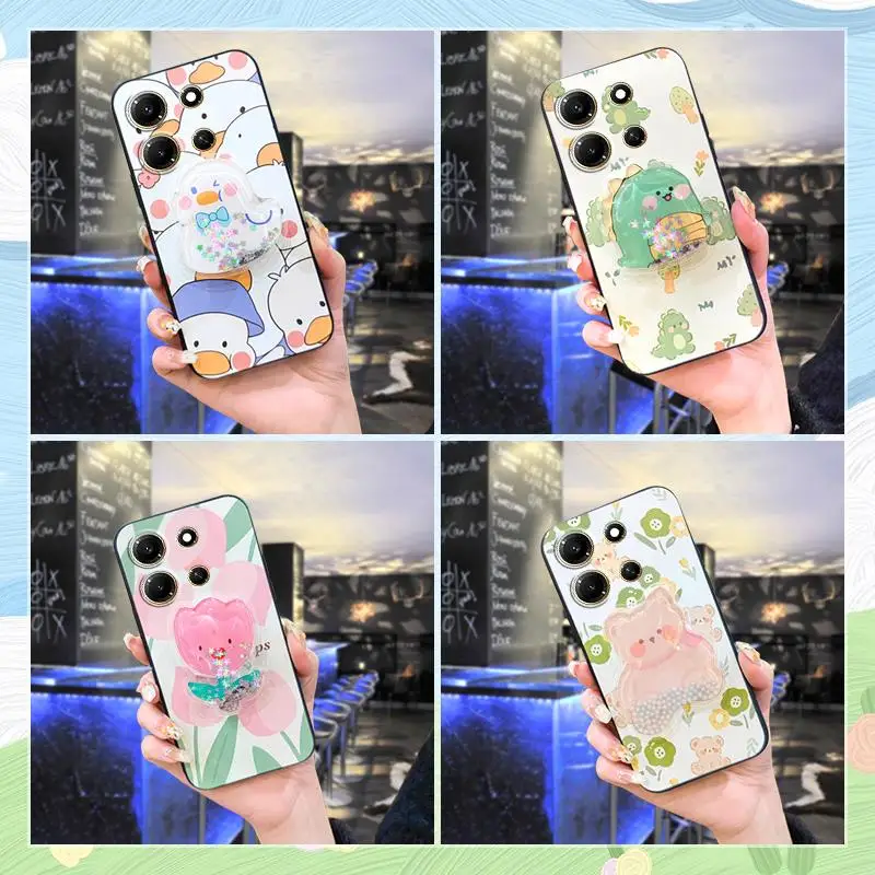 Back Cover Cute Phone Case For infinix Note30i 4G/X6716 Skin feel silicone protective Durable cell phone cover Silicone