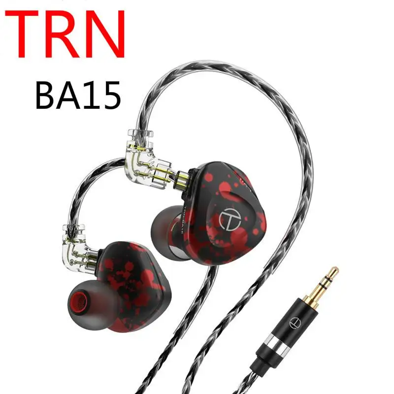 

TRN BA15 30BA Driver Unit In Ear Earphone HIFI Music DJ Monitor Audiophile Musician Headset Earbuds With QDC Cable Headphones