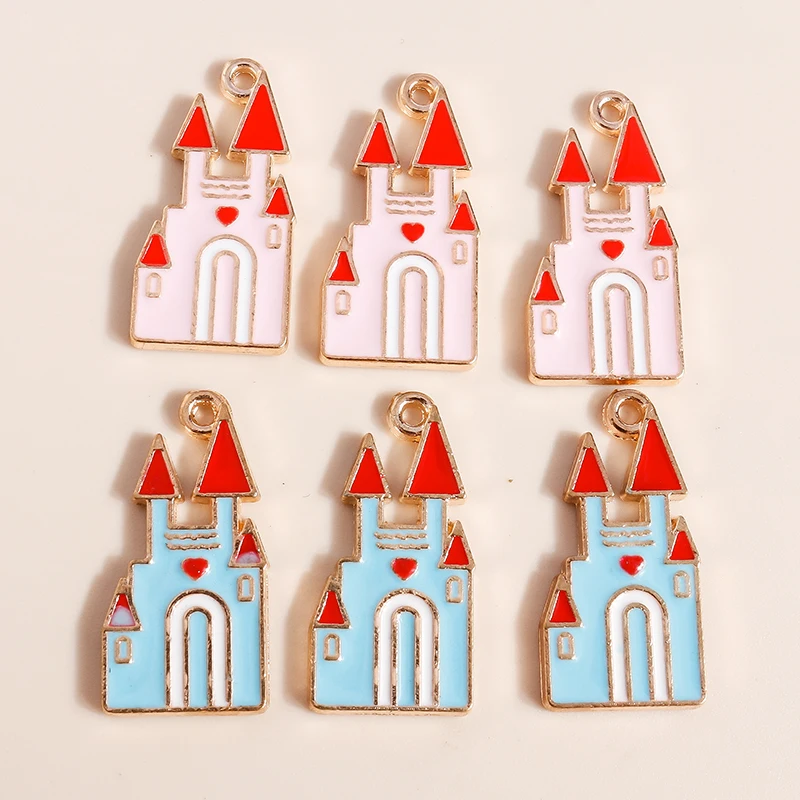 20 Stück niedliche, gemischte Emaille-Halloween-Kürbis-Schloss-Anhänger zum Basteln von DIY-Ohrringen, Halsketten, Armbändern und Schmuckzubehör – Detail 8