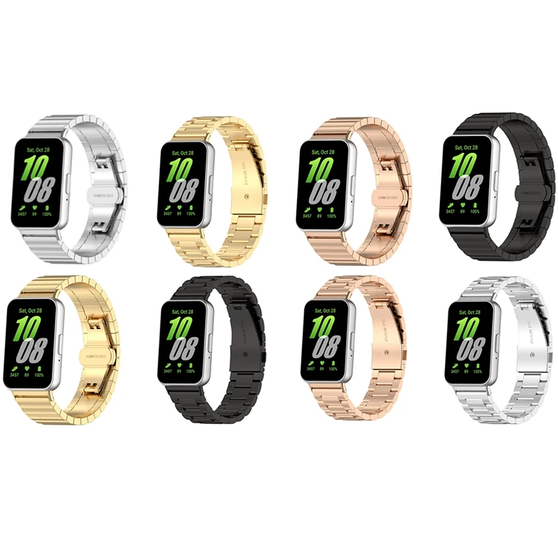 حزام معدني TTKK ساخن لملحقات استبدال سوار المعصم من الفولاذ المقاوم للصدأ Samsung Galaxy Fit3