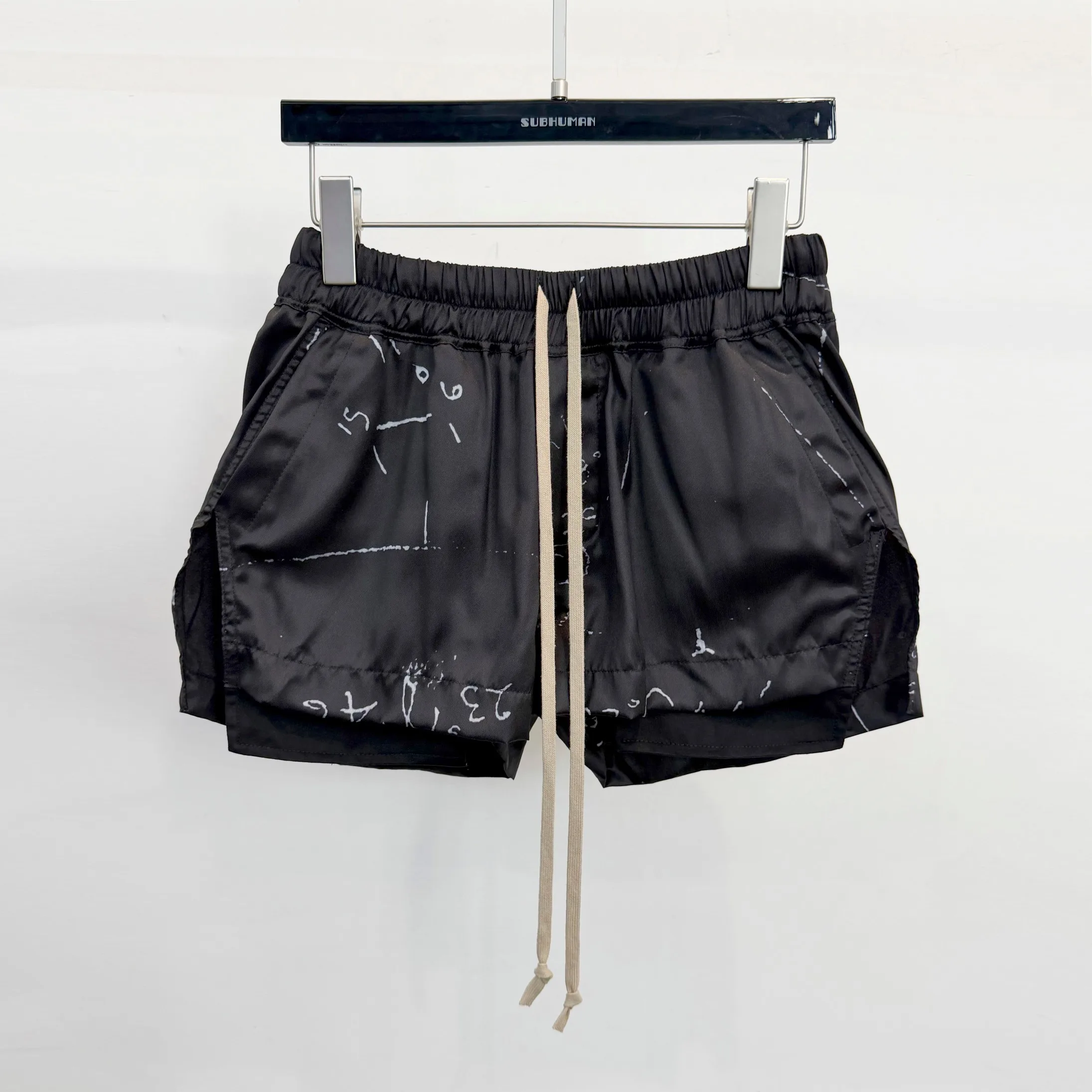 

Owen Seak Women's Casual Short Summer Gothic Women High Street Wear Trumpet Mermaid Black Shorts