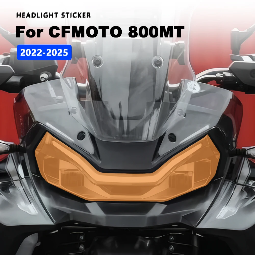 

Прозрачные наклейки на фару мотоцикла, красочные наклейки на фару для CFMOTO 800MT 800MT MT800 2022-2025, модифицированные аксессуары