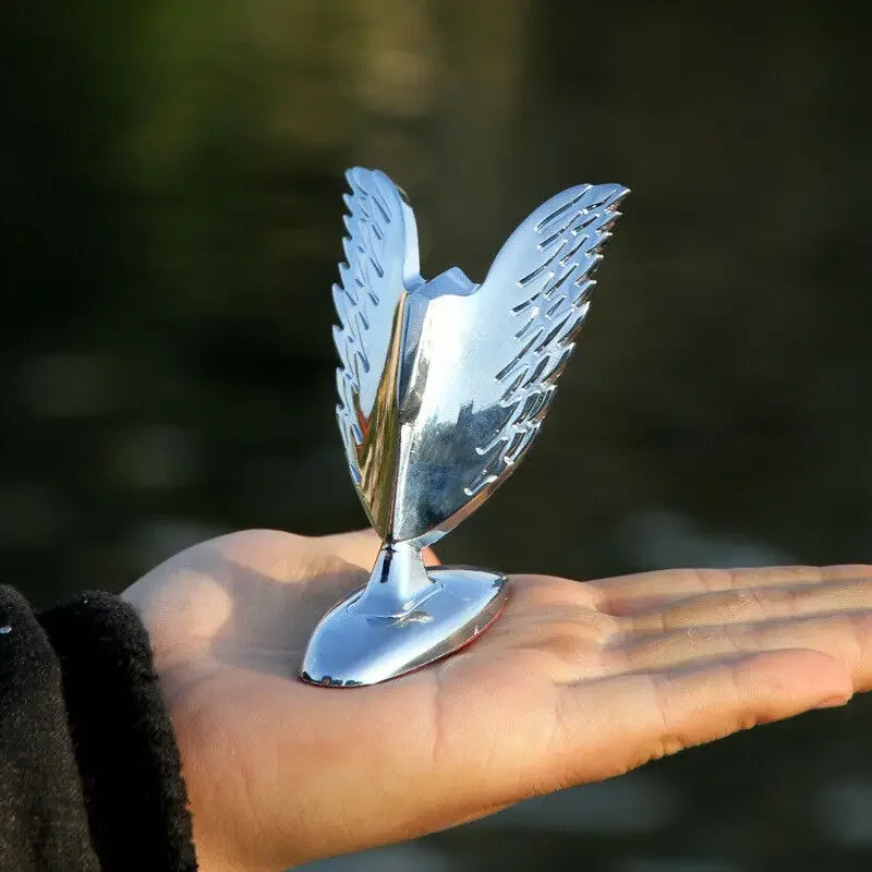 

Chrome Metal Eagle Wing General Car Front Hood Ornament Emblems Badge Sticker