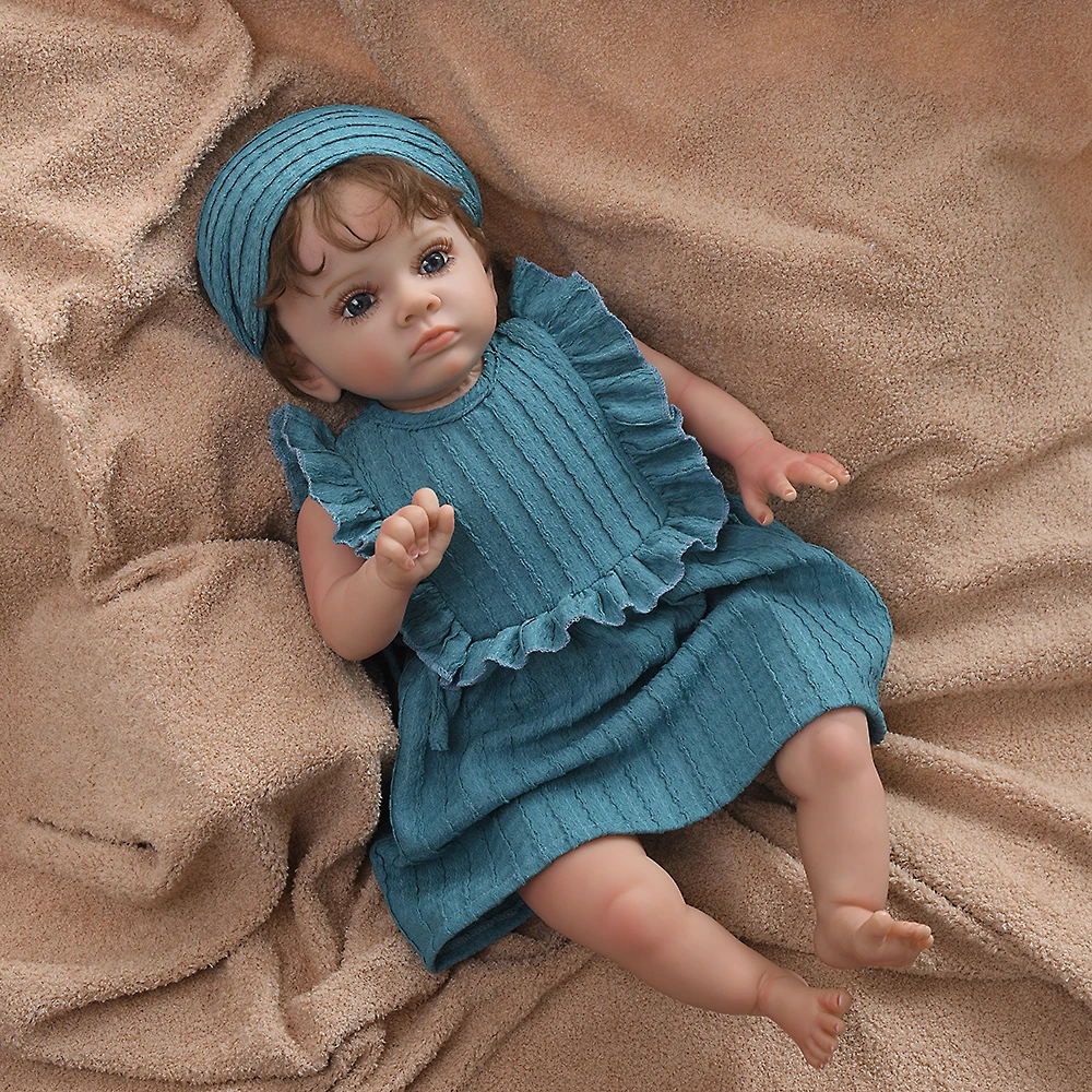 Doll Clothes 60cm Reborn Doll Girl Dress Jumpsuit Vest For 23.62 Inch Reborn Baby Dolls Outfits Reborn Baby Clothing Accessories
