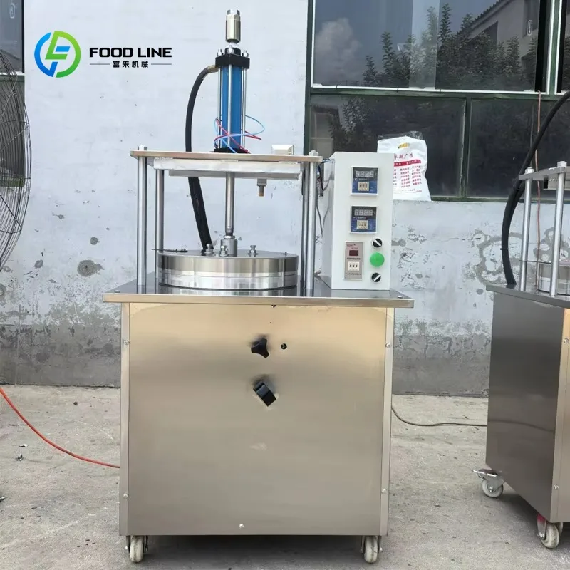 Customized Pancake Maker Thin Cake Forming Machine Circular Wheat Cake Machine Dough Pressing Pizza Flour Heat Press Machine