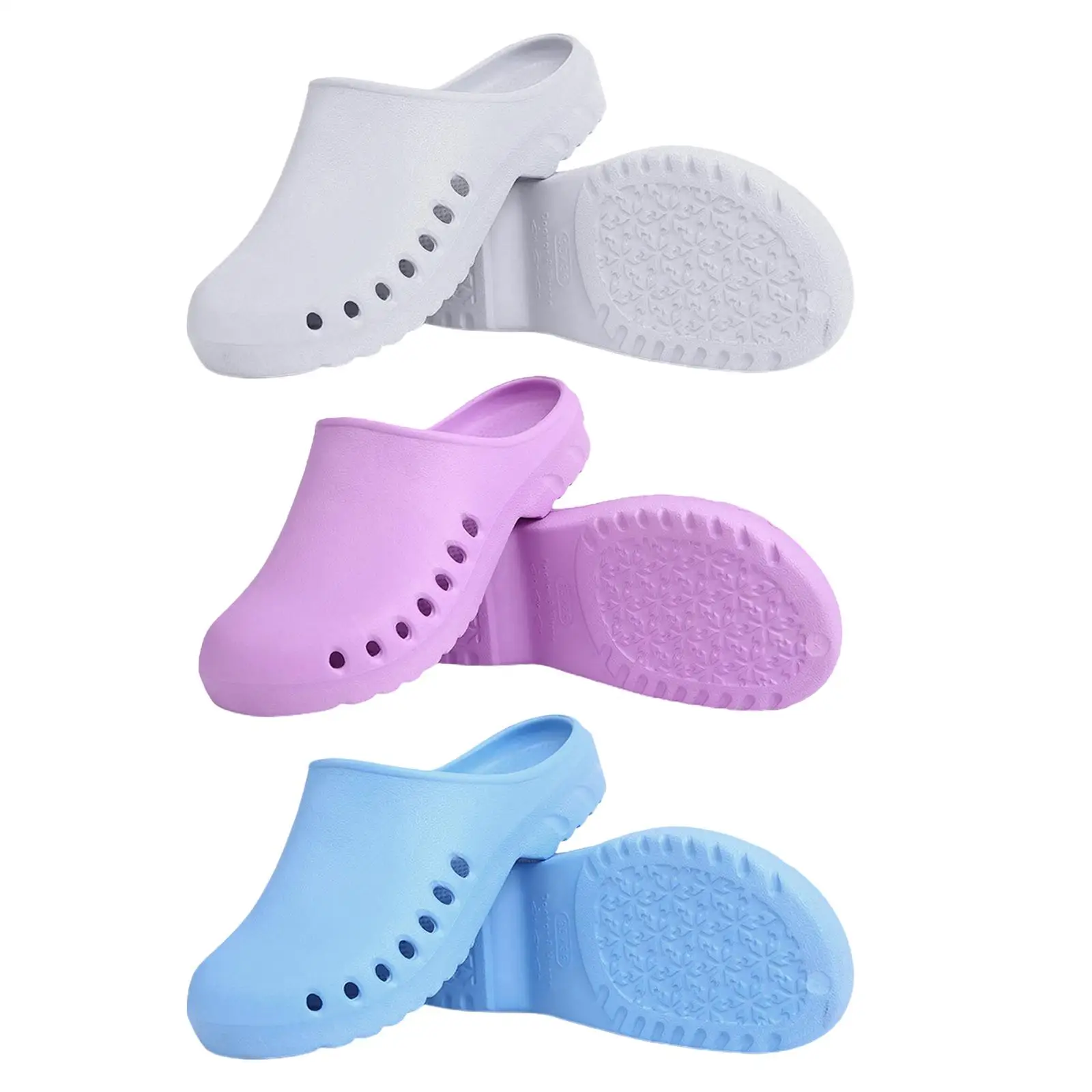 1 Pair Unisex Garden Clog Shoes Men Women Sandals Beach Footwear Nursing Slippers Chef hoes