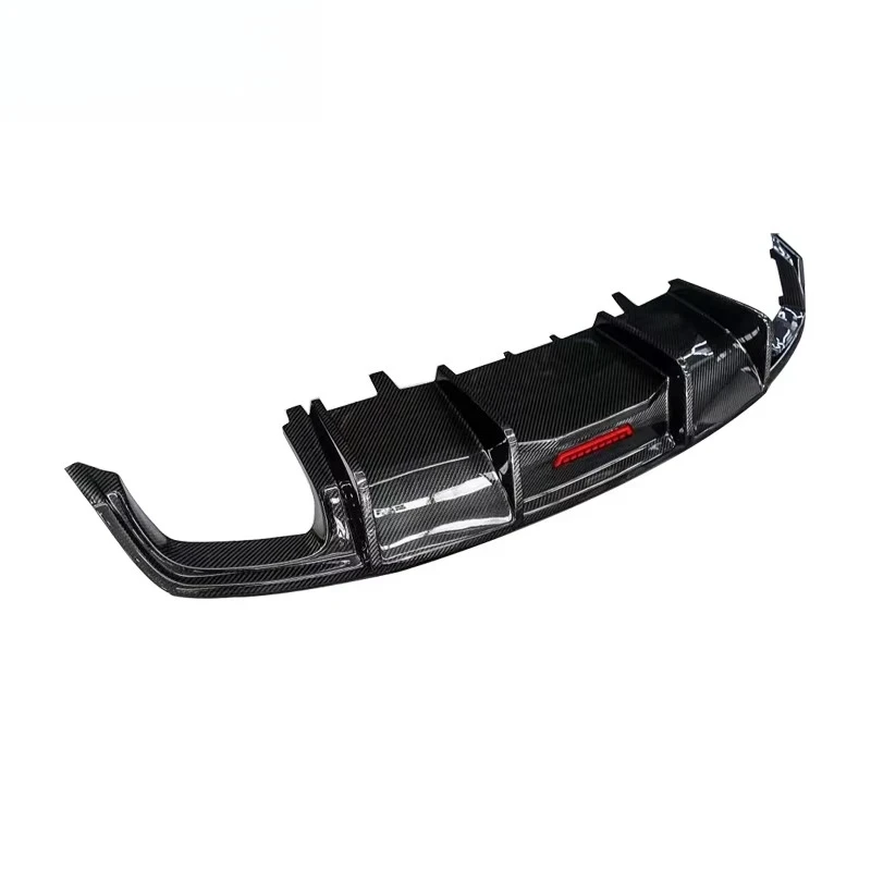 Car A7 S7 C7 Real Carbon Fiber Rear Bumper Diffuser S7 Style Bumper Splitter Lip for Audi A7 S7 C7 2009-2015