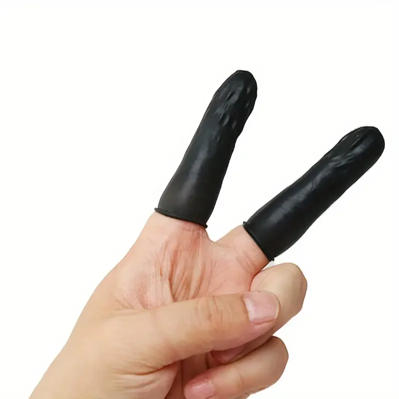 100PCS 일회용 손가락 커버 네 가지 색상 손가락 끝 청소 도구 미용 자수 다목적 내구성 손가락 커버