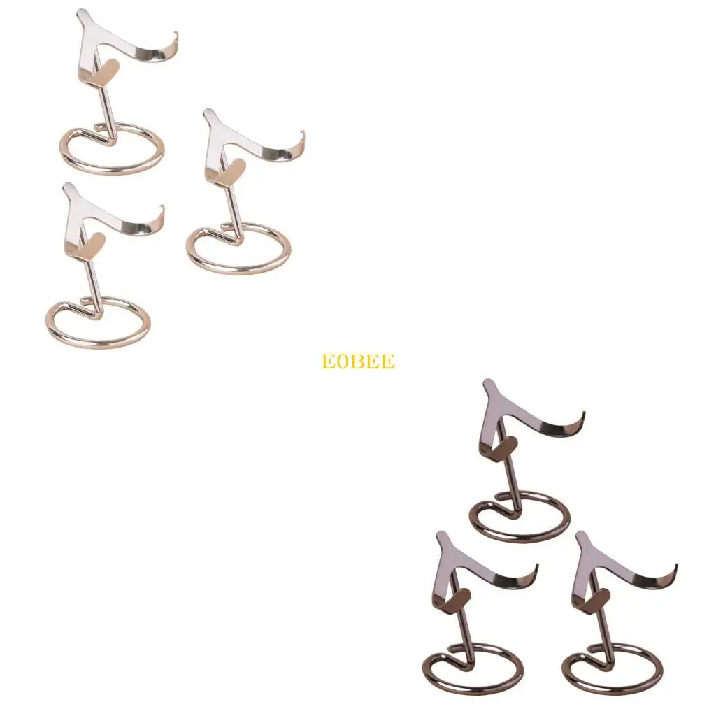 

E0BE Pack of 3 Portable Metal Crystals Sphere Holders Sturdy Construction Daily Use