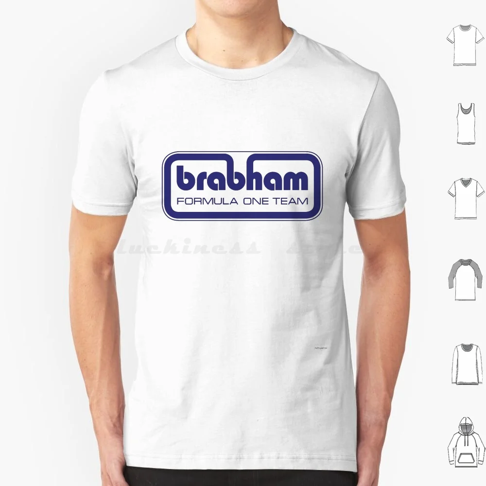 Brabham Team Logo 1973 / 4-Brabham Blue Print T Shirt Big Size 100% Cotton Brabham Racing Cars Brabham Grand Prix Brabham